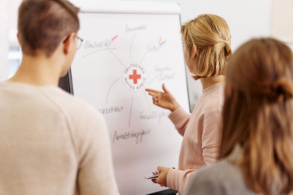 Symbolfoto_DRK_am Whiteboard